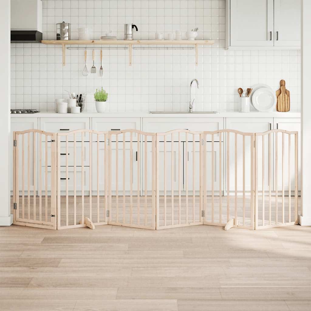 Dog Gate Set of 6 Natural Poplar Poplar wood