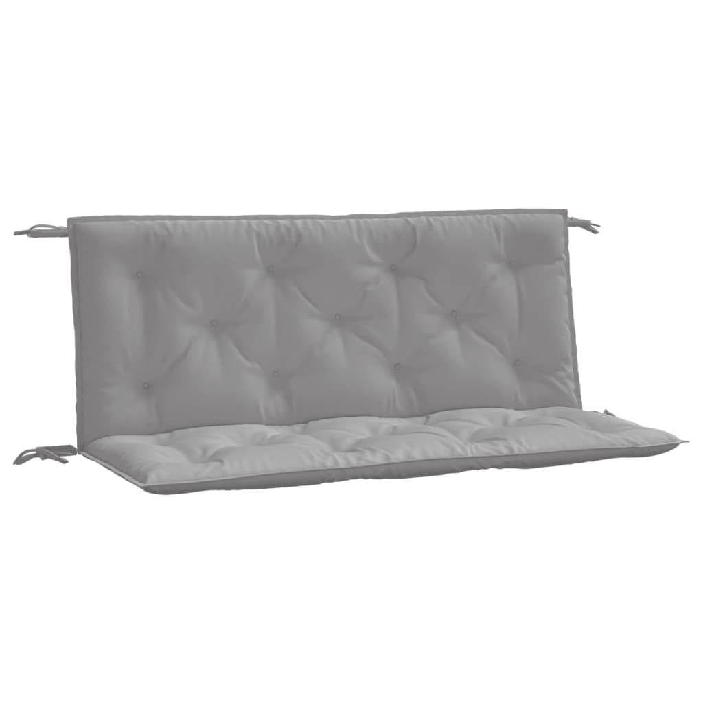 Garden Bench Cushions 2pcs Gray 47.2"x19.7"x2.8" Oxford Fabric - Image 2