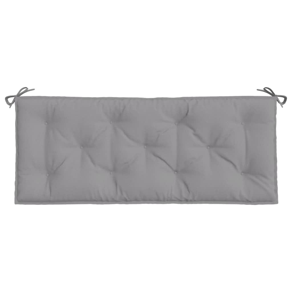 Garden Bench Cushions 2pcs Gray 47.2"x19.7"x2.8" Oxford Fabric - Image 5
