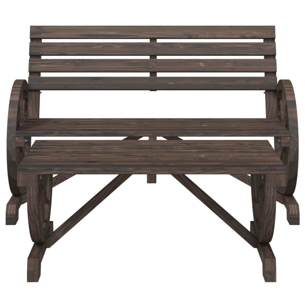 2 Piece Patio Lounge Set Solid Wood Fir - Image 3
