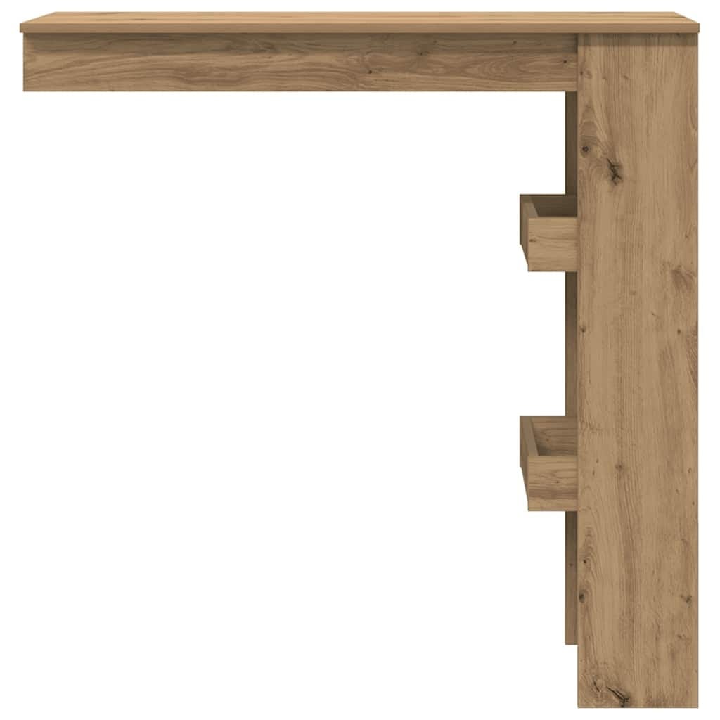 Wall Bar Table Artisan Oak 40.2"x17.7"x40.7" Engineered Wood - Image 4