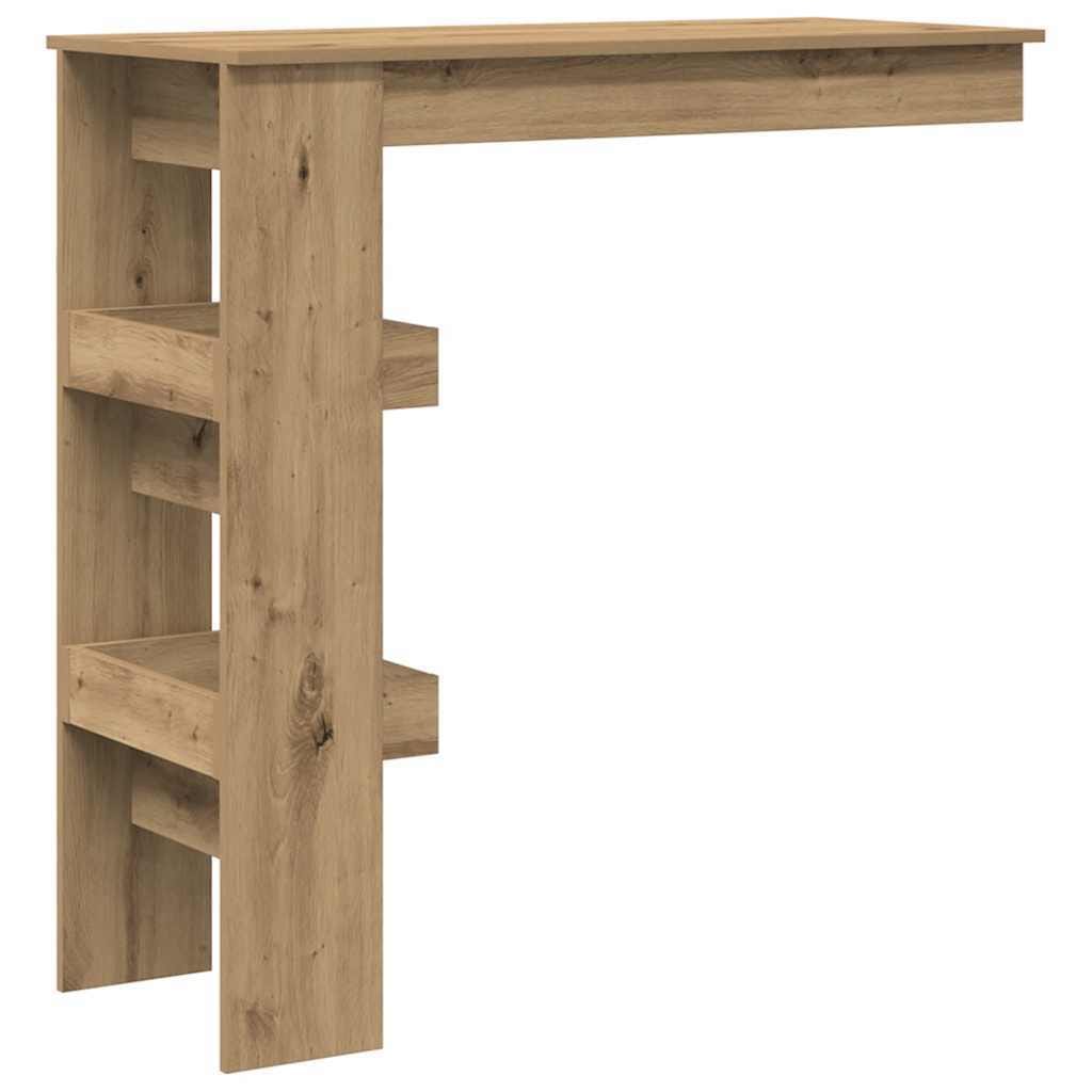 Wall Bar Table Artisan Oak 40.2"x17.7"x40.7" Engineered Wood - Image 6