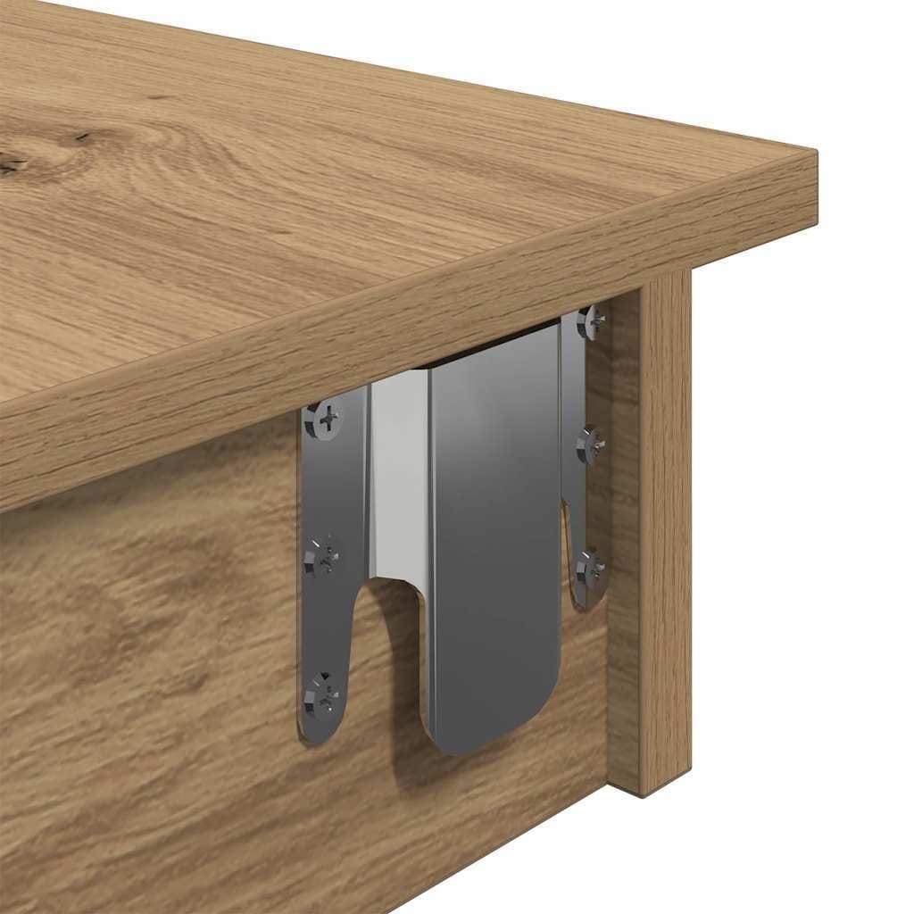 Wall Bar Table Artisan Oak 40.2"x17.7"x40.7" Engineered Wood - Image 7