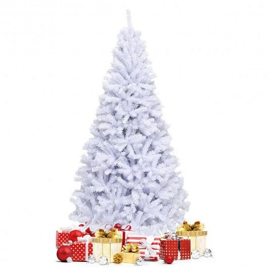 6′ / 7.5′ / 9′ Hinged Artificial Christmas Tree with Metal Stand-9 ft