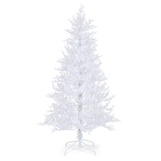 6 Feet Artificial Xmas Tree with 383 PE Branch Tips and 300 LED Lights