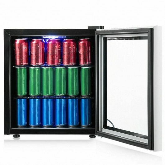 60 Beverage Mini Refrigerator Glass Door