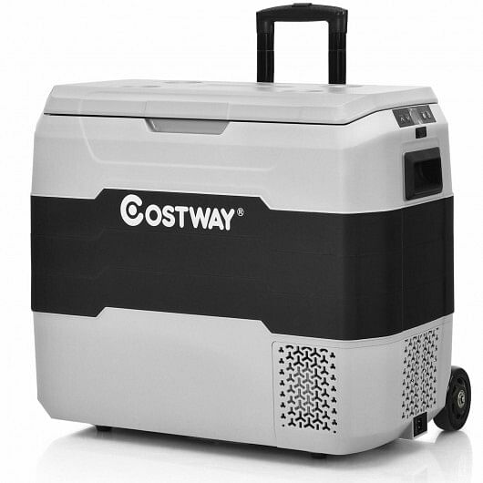 42 QT Portable Dual-Zone Car Refrigerator-White