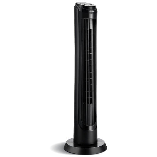 40 Inch Tower Fan with Remote 75? Oscillating Fan with 3 Wind Modes and 4 Wind Speeds-Black