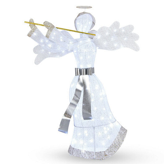 Pre-Lit Angel Christmas Decoration with 100 LED Lights