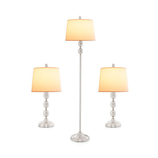 3-Piece Table and Floor Lamp Set