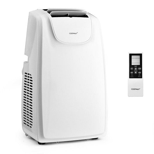 11500 BTU Dual Hose Portable Air Conditioner with Remote Control-White