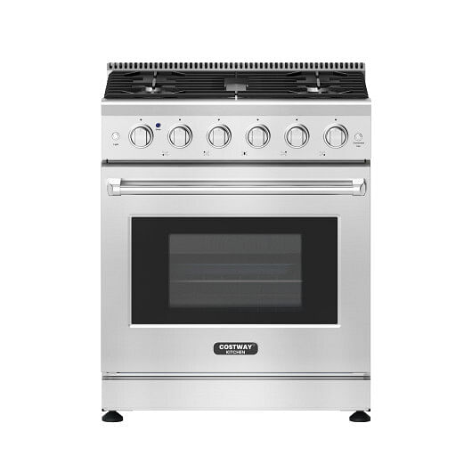 30 Inches 120V Natural Gas Range with 5 Burners Cooktop