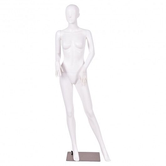 5.8 ft Plastic Female Mannequin Adjustable Detachable Manikin with Metal Stand
