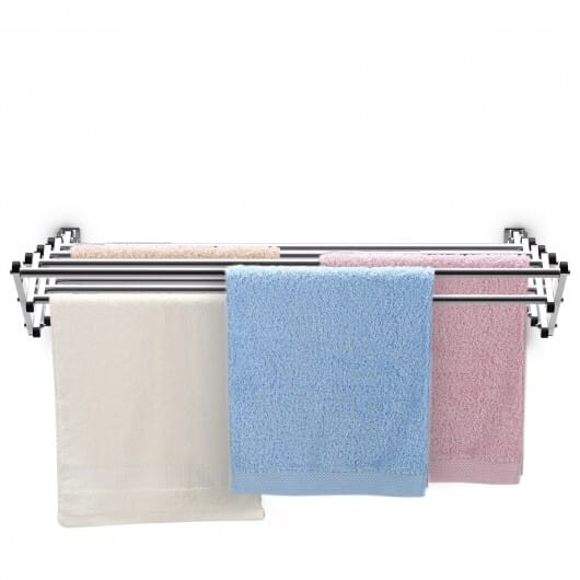 Stainless Wall Mounted Expandable Clothes Drying Towel Rack