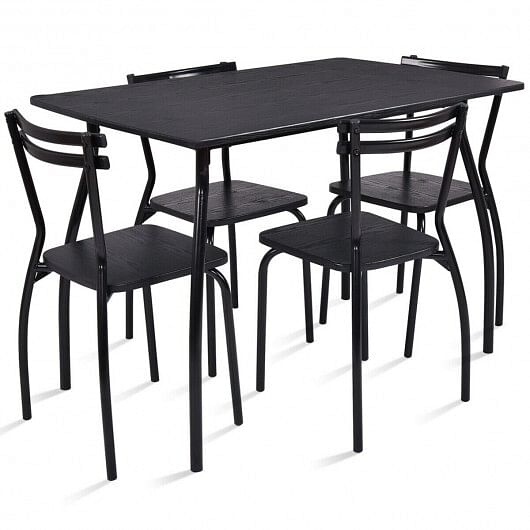 5 Pieces Dining Table Set with 4 Chairs