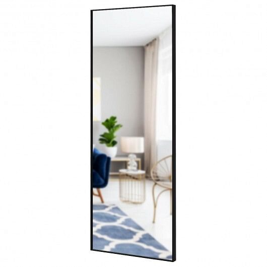59 Inch Full Length Mirror Large Rectangle Bedroom Mirror-Golden