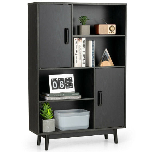Sideboard Storage Cabinet with Door Shelf-White