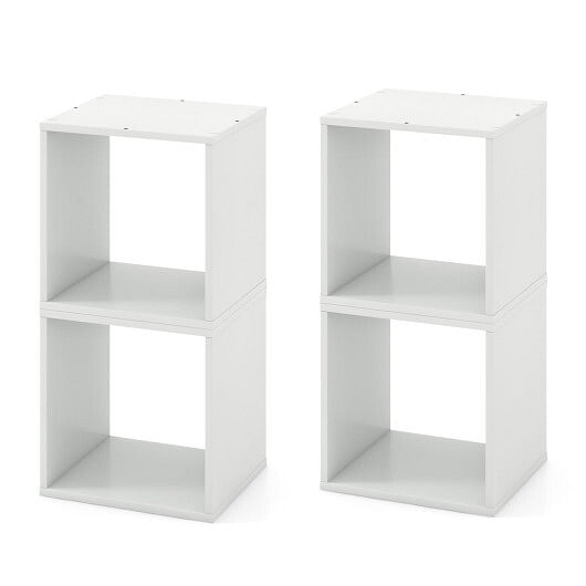 Cube Storage Organizer Set of 2-White