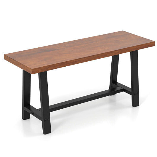 60 Inch Dining Bench 3 Person Entryway Shoe Bench with Metal Frame-60 inches