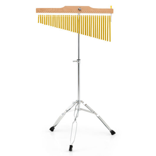 36-Bar Single-Row Chimes Percussion Instrument-Golden - Image 4