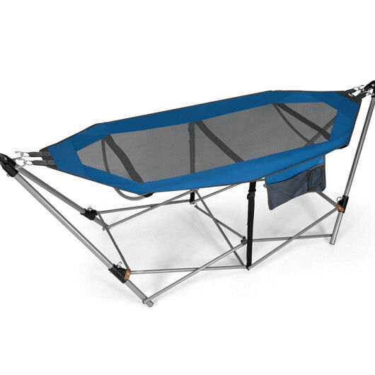 Portable Folding Hammock with Hammock Stand-Gray