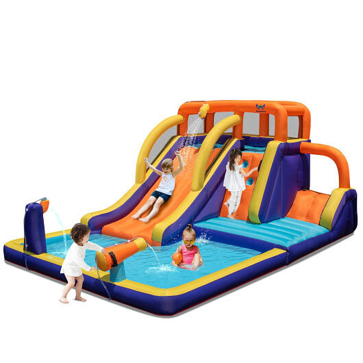 4-in-1 Kids Bounce Castle with Splash Pool without Blower