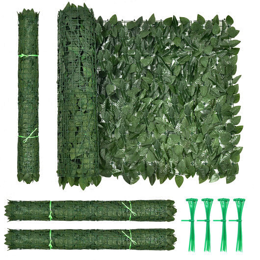 4 Pieces 118 x 39 Inch Artificial Ivy Privacy Fence Screen