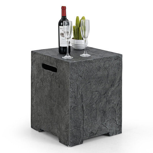 Propane Tank Cover Table Outdoor Gas Tank Storage Hideaway Cover