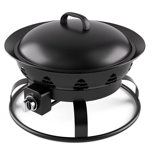 21 Inch Diameter Propane Gas Fire Pit Patio Portable Fire Bowl-Black