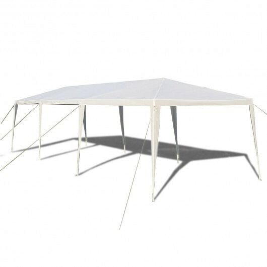 10 x 30 Feet Gazebo Canopy Tent with Connection Stakes and Wind Ropes