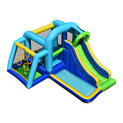 Category: Dropship Toys & Games, SKU #OP70803, Title: 5-in-1 Kids Inflatable Climbing Bounce House without Blower