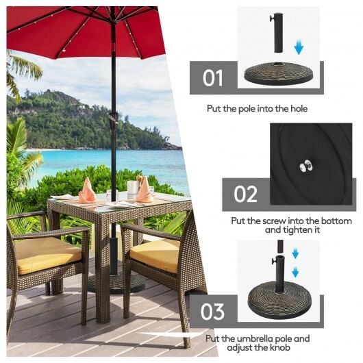 27 lbs Patio Market Umbrella Base Stand - Picture 5 of 5