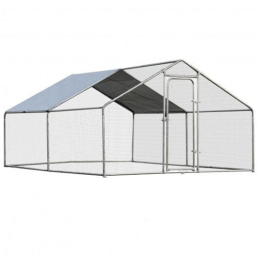 Large Walk in Shade Cage Chicken Coop with Roof Cover-13′