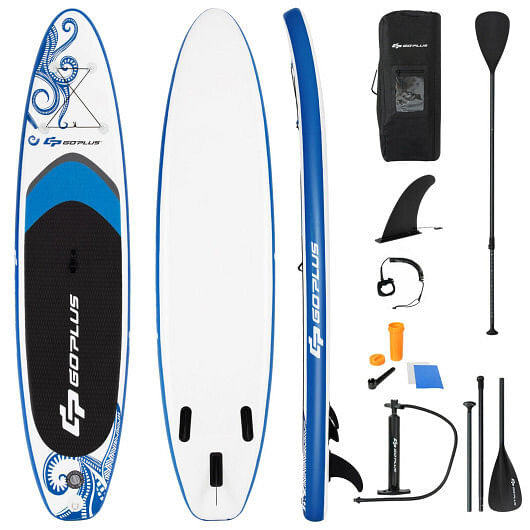 10.6-Feet Inflatable Adjustable Paddle Board with Carry Bag