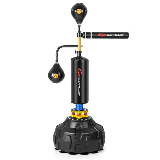 Boxing Speed Trainer Freestanding Fillable 360?° Spinning Bar Adjustable Height