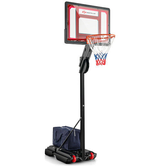 Basketball Hoop with 5-10 Feet Adjustable Height for Indoor Outdoor