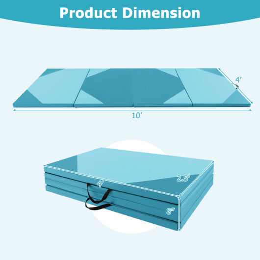 Heavy-Duty Folding Exercise Mat Gym Mat for Gymnastics - Image 4