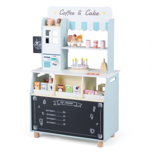 Kids Ice Cream Shop with 27 Accessories and Ice Cream Machine for Ages 3+-Pink - Image 6