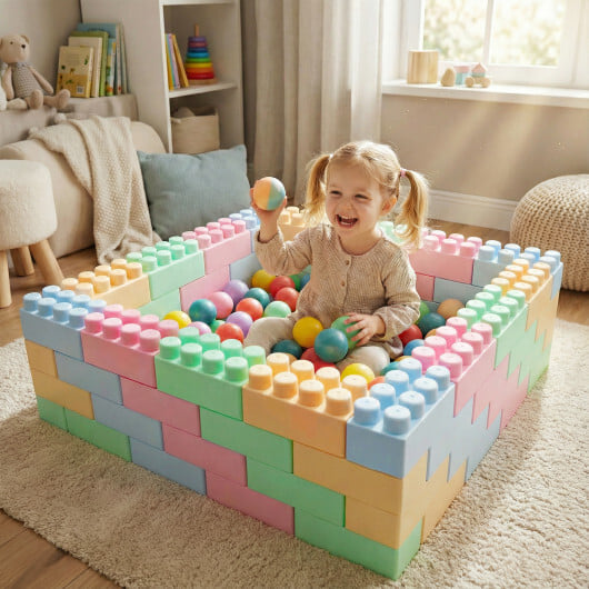 64 pcs Building Blocks for Toddlers Educational Toy - Image 2