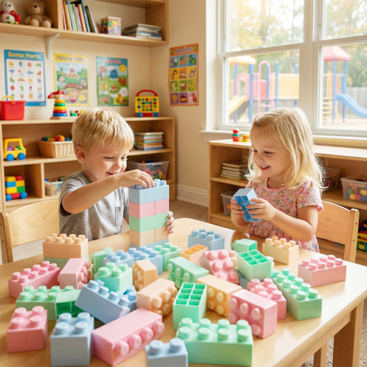 64 pcs Building Blocks for Toddlers Educational Toy - Image 3