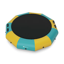 Category: Dropship Toys & Games, SKU #TW10011CA, Title: 10 Feet Inflatable Splash Padded Water Bouncer Trampoline-Yellow