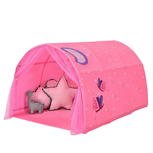 Kids Galaxy Starry Sky Dream Portable Play Tent with Double Net Curtain-Purple