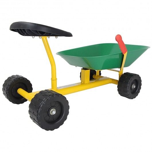 8″ Heavy Duty Kids Ride-on Sand Dumper w/ 4 Wheels-Green