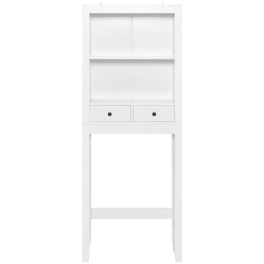 Costway Toilet Space Saver Bathroom Organizer Storage Shelf with Drawers