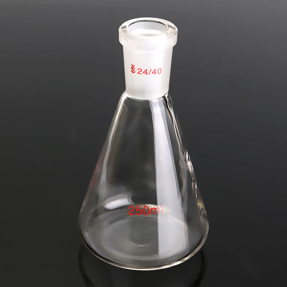 250ml 24 40 Glass Erlenmeyer Flask Chemistry Conical Bottle