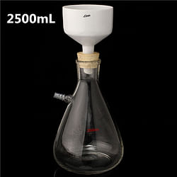 Category: Dropship Educational, SKU #1051468, Title: 2500mL Filteration Buchner Funnel Kit Vacuum Suction Glass Flask Apparatus