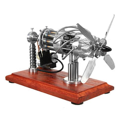 Category: Dropship Educational, SKU #1256077, Title: STARPOWER 16 Cylinder Hot Air Stirling Engine Motor Model Creative Motor Engine Toy Engine