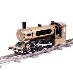 Category: Dropship Educational, SKU #1276221, Title: Teching Engine Steam Train Model With Pathway Full Aluminum Alloy Model Gift Collection STEM Toys