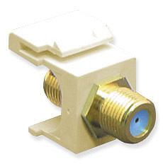Module F-Type Gold Plate 3GHZ Almond