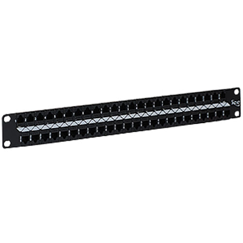 Patch panel cat5e feedthru 48-p 1rms